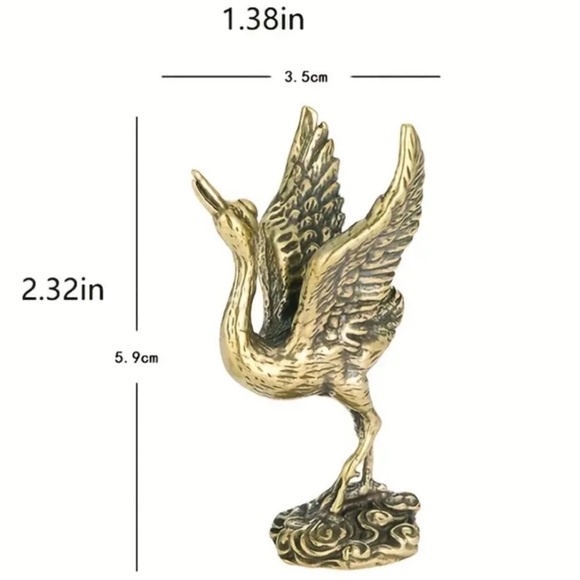 Solid Brass Crane - Picture 7 of 9